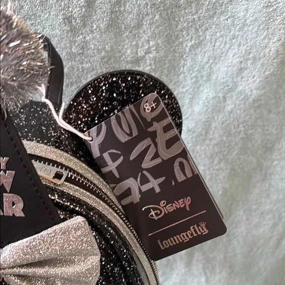 Loungefly Black and Silver Disney Backpack - Picture 4 of 9